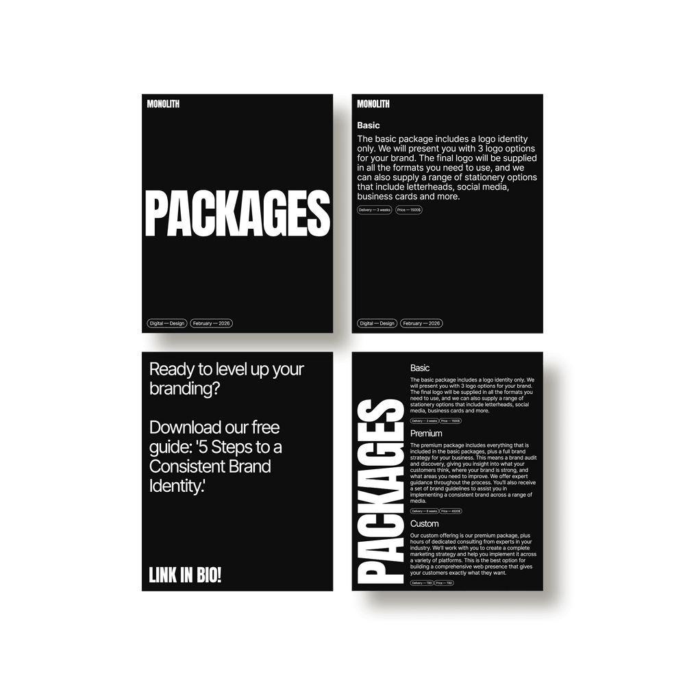 Monolith — Social Media Posts - Studio Standard