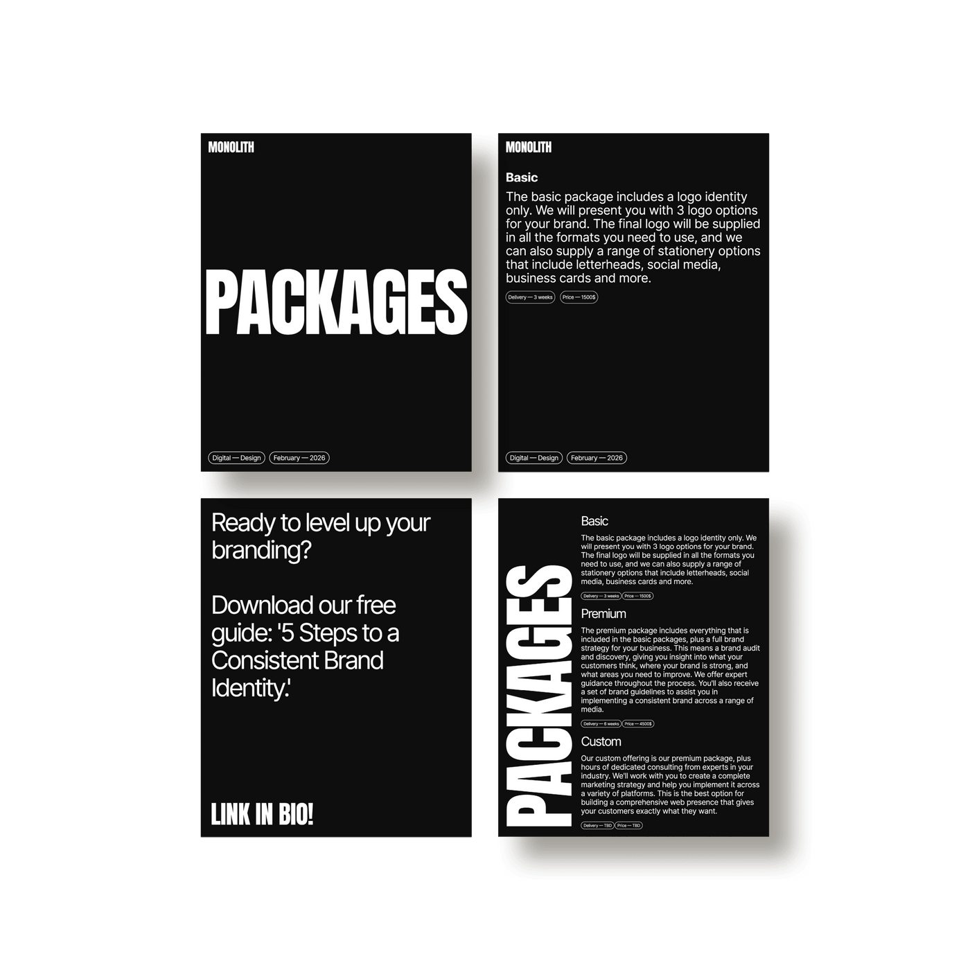 Monolith — Social Media Posts - Studio Standard