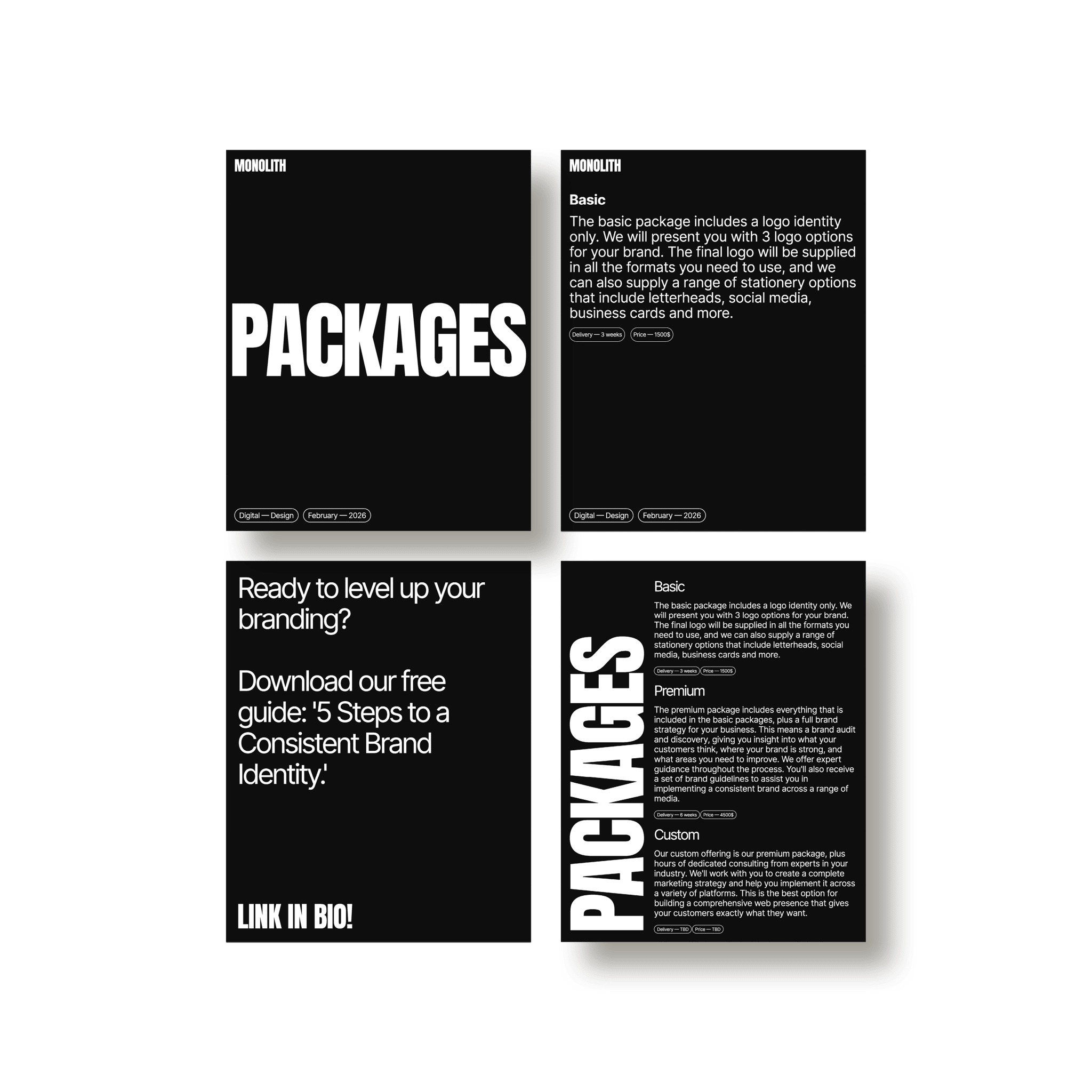 Monolith — Social Media Posts - Studio Standard