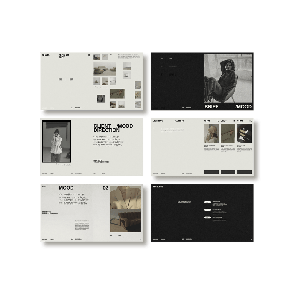 Photographer's Starter Kit | Brief and Mood - Studio Standard