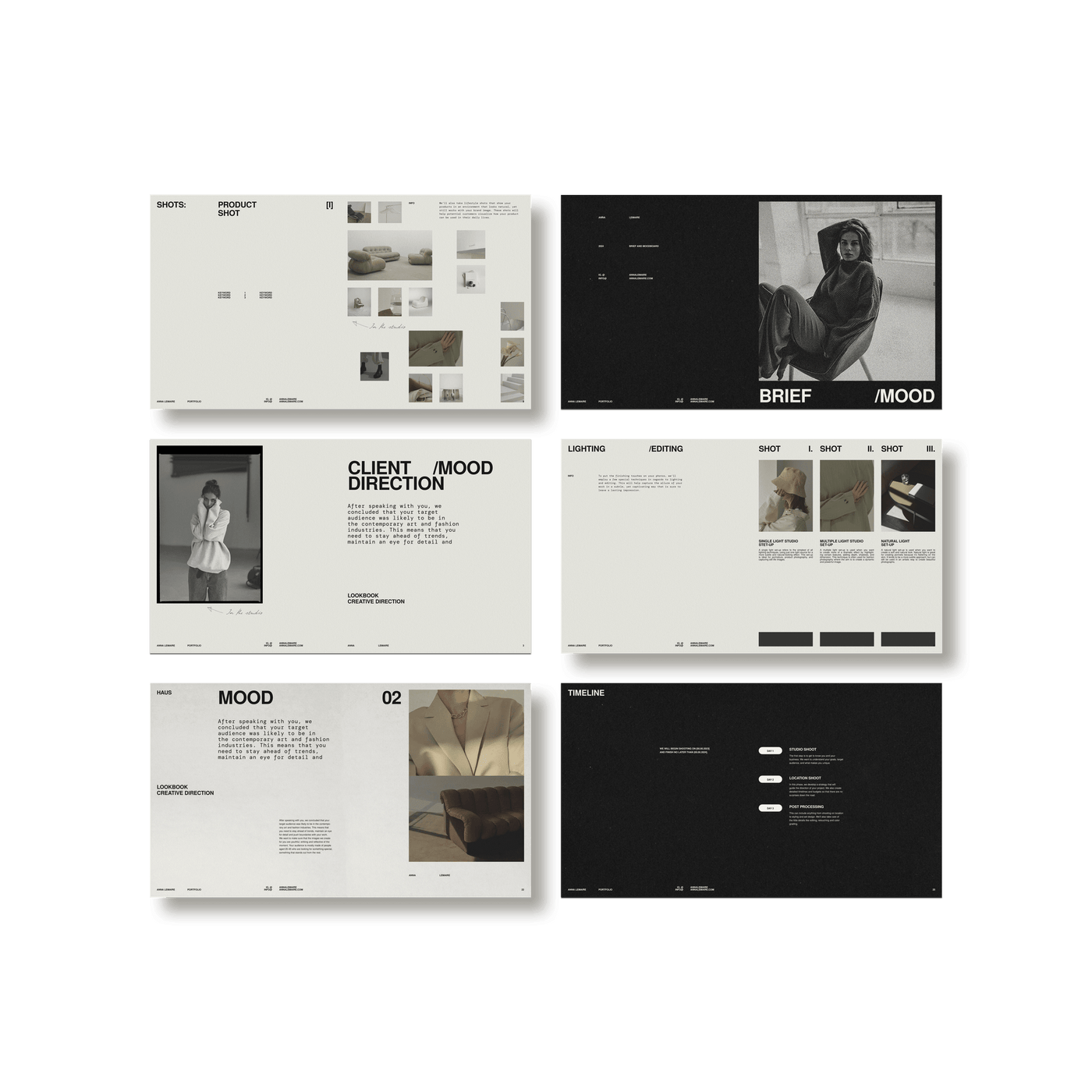 Photographer's Starter Kit | Brief and Mood - Studio Standard