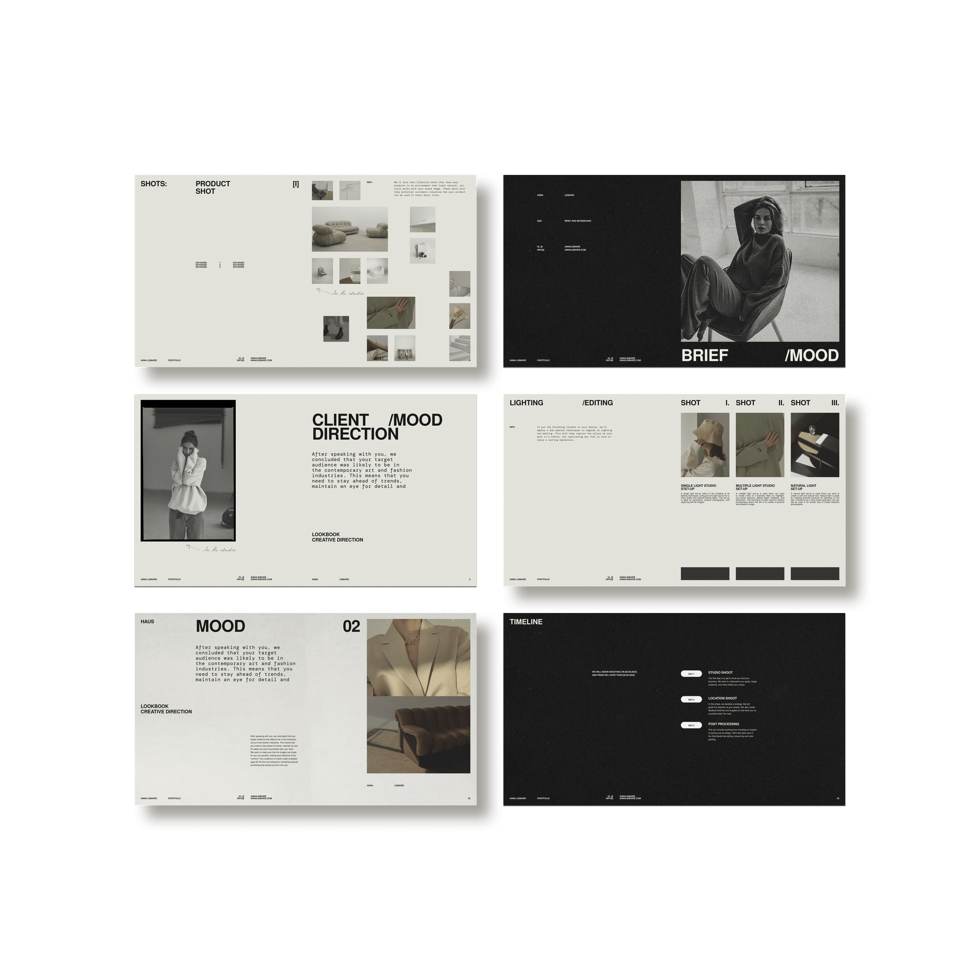 Photographer's Starter Kit | Brief and Mood - Studio Standard