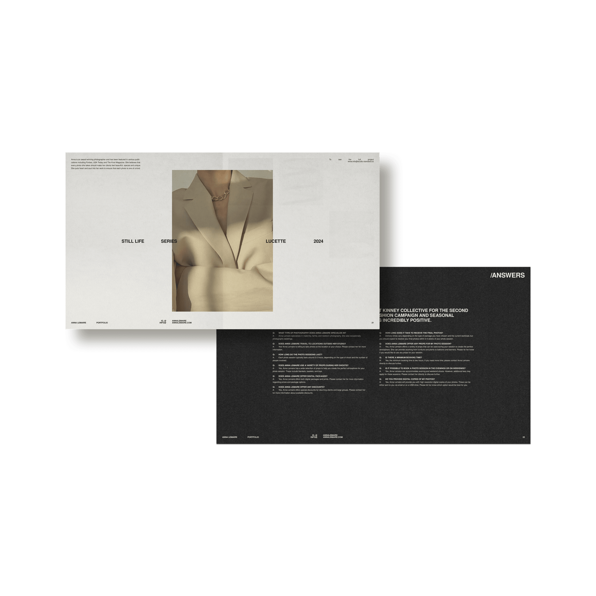 Photographer's Starter Kit | Portfolio - Studio Standard