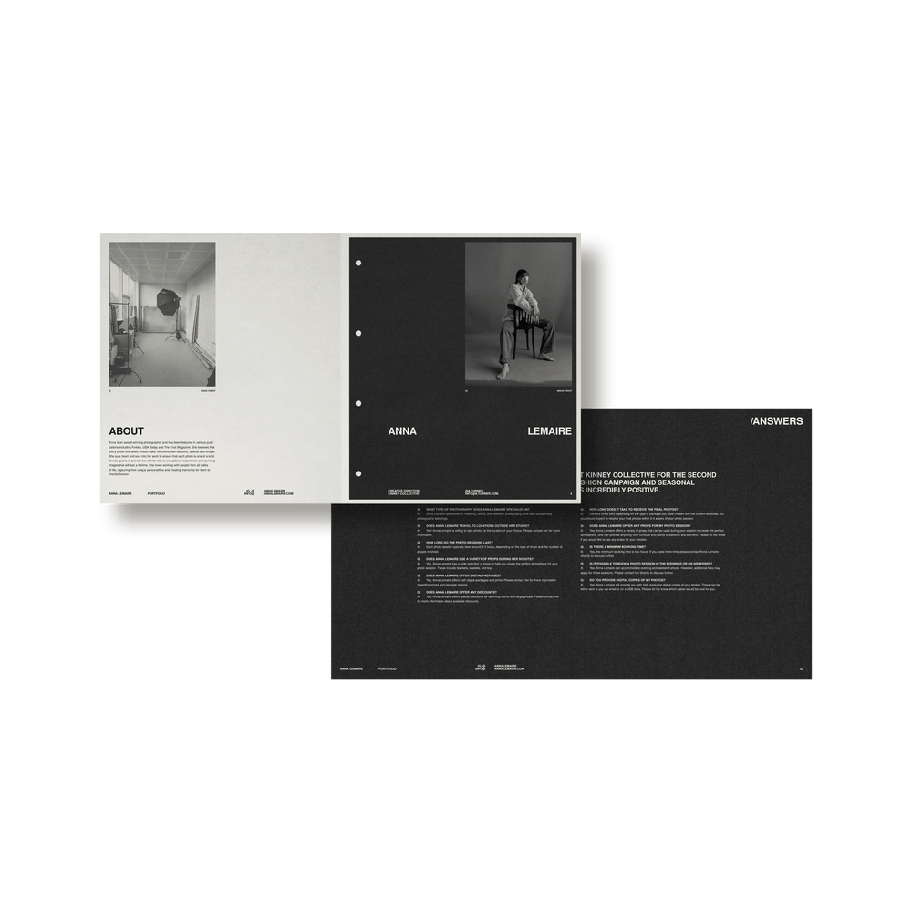 Photographer's Starter Kit | Portfolio - Studio Standard