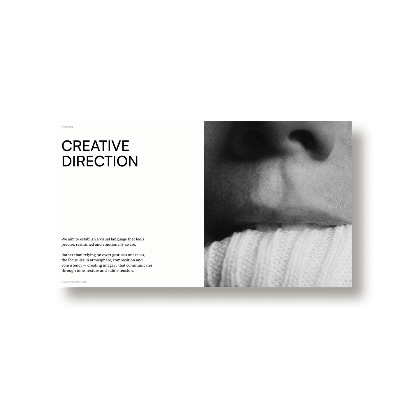 Project Proposal by Vincent Riese - Studio Standard
