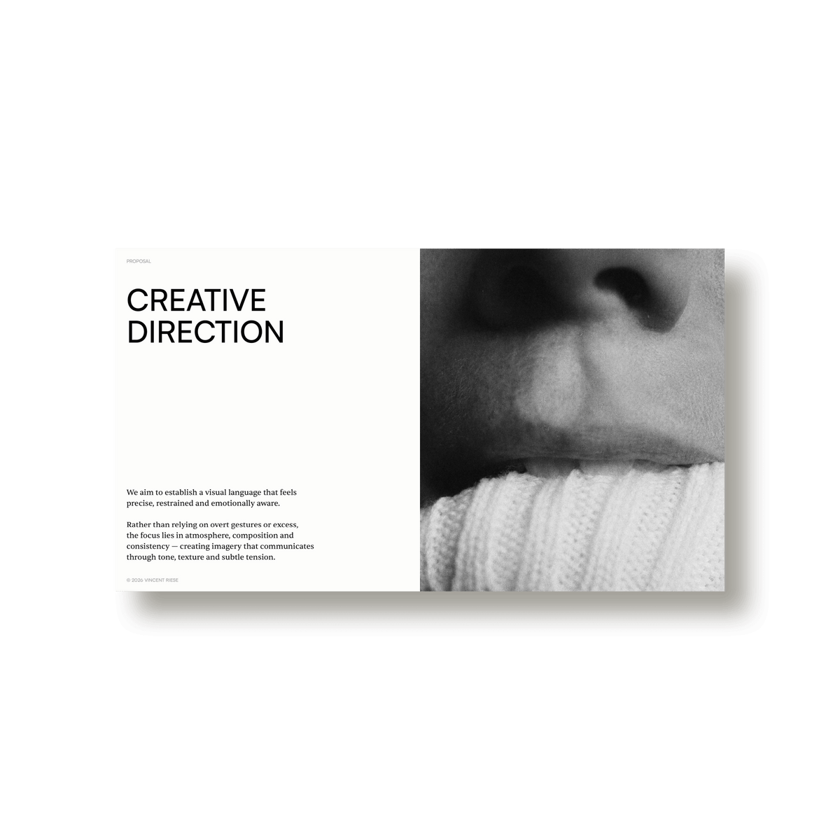 Project Proposal by Vincent Riese - Studio Standard