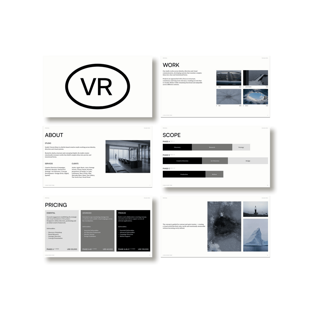 Project Proposal by Vincent Riese - Studio Standard