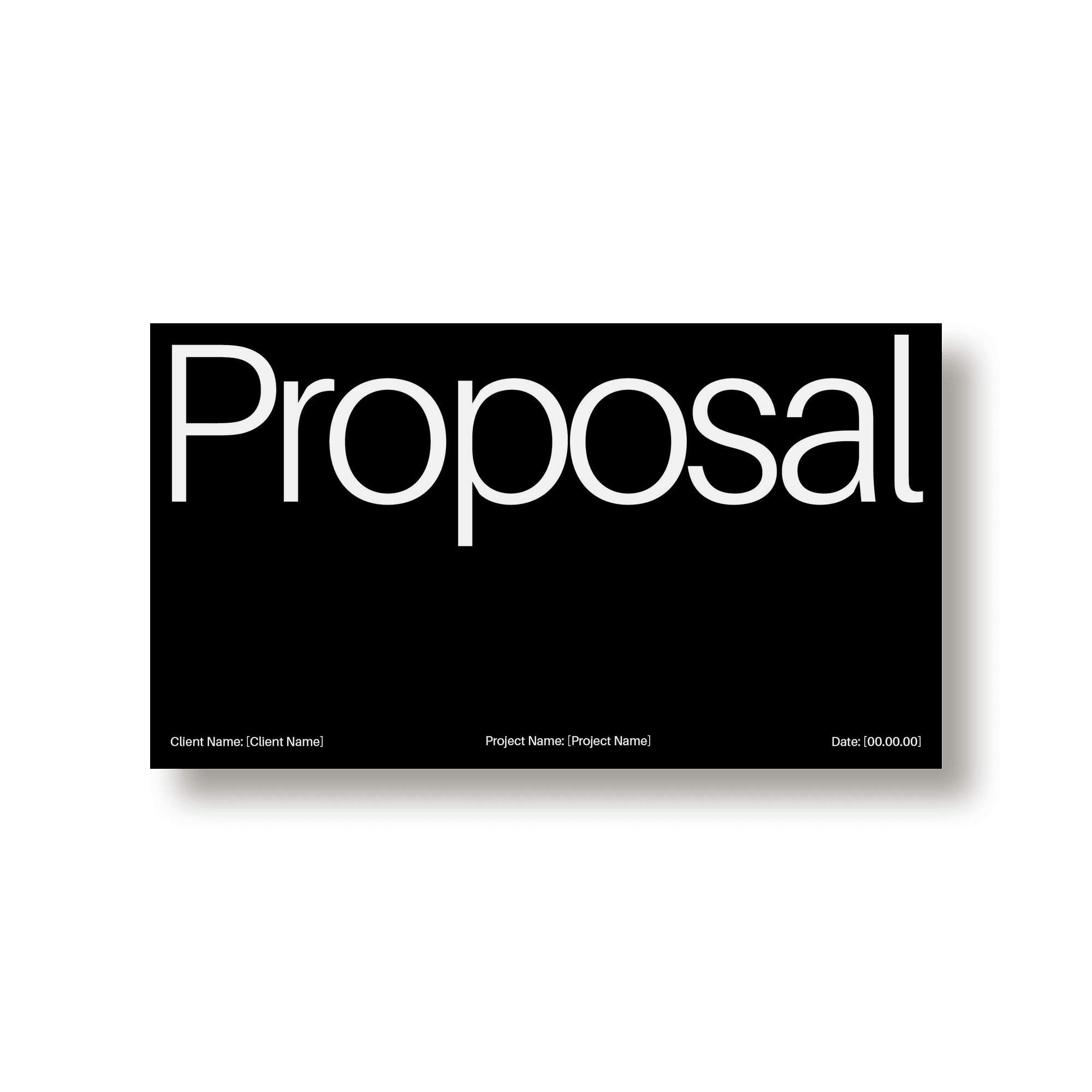 Proposal Template - Studio Standard