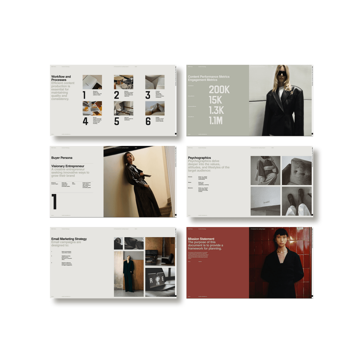 RUE Content Strategy - Studio Standard