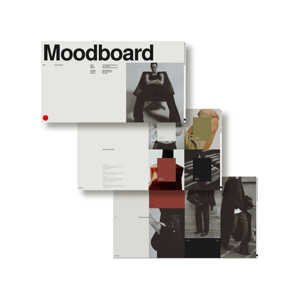 RUE Moodboards and Creative Direction - Studio Standard