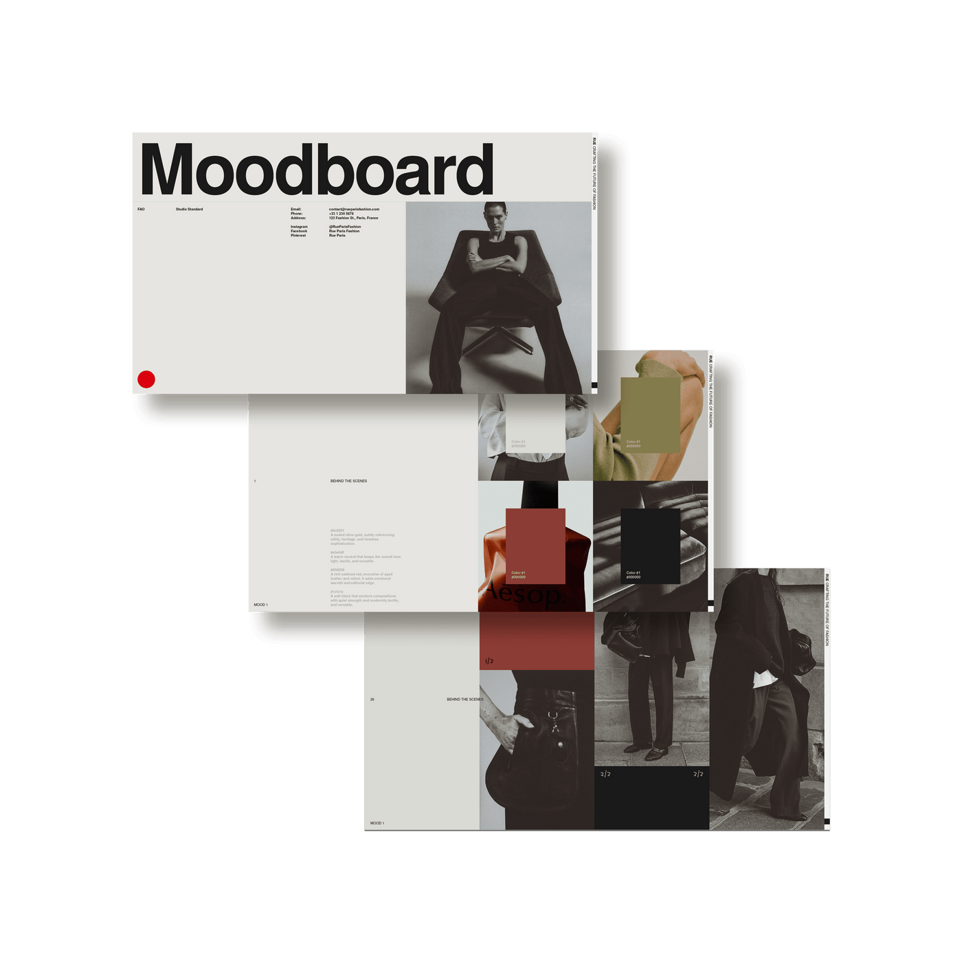 RUE Moodboards and Creative Direction - Studio Standard