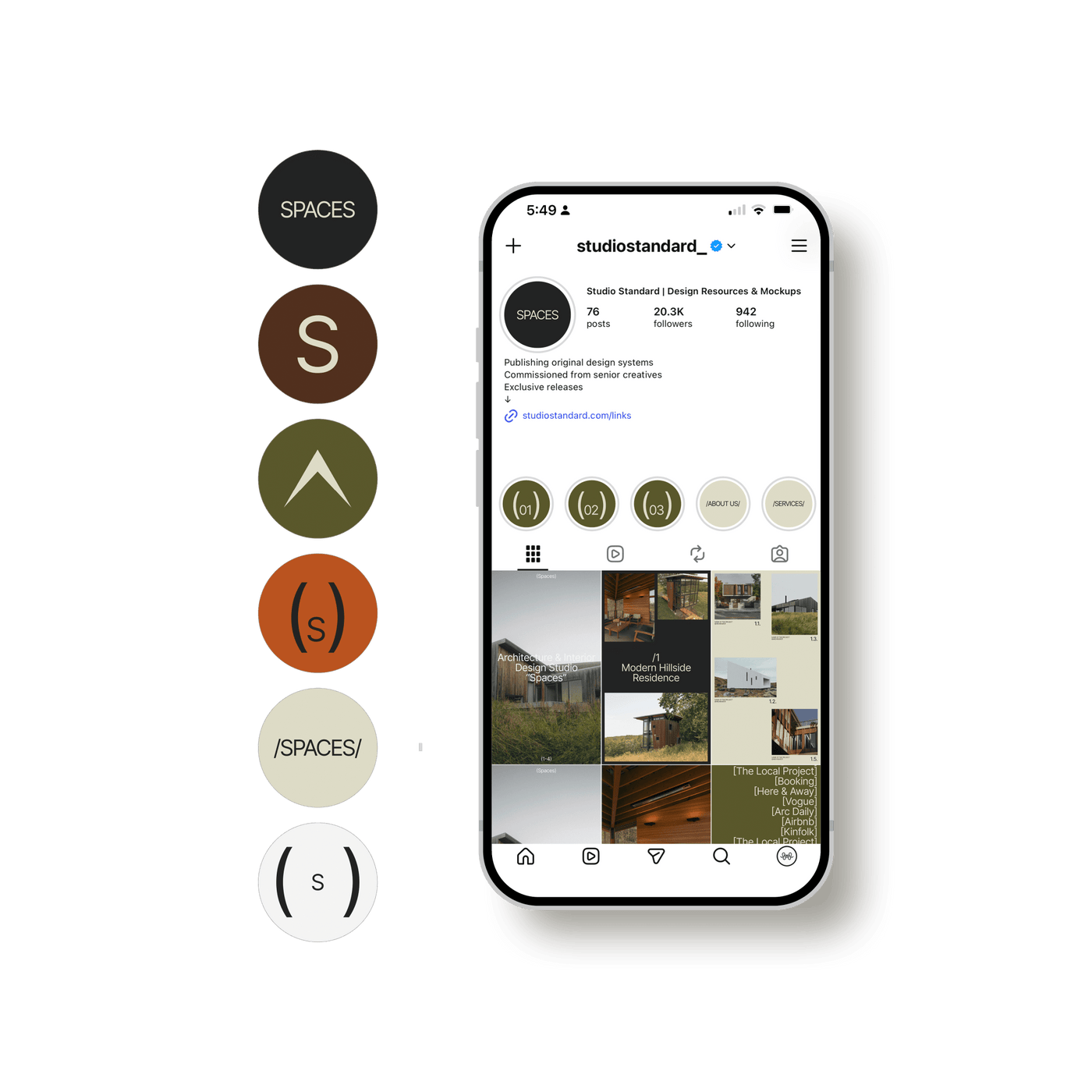 Spaces — Social Media Stories - Studio Standard