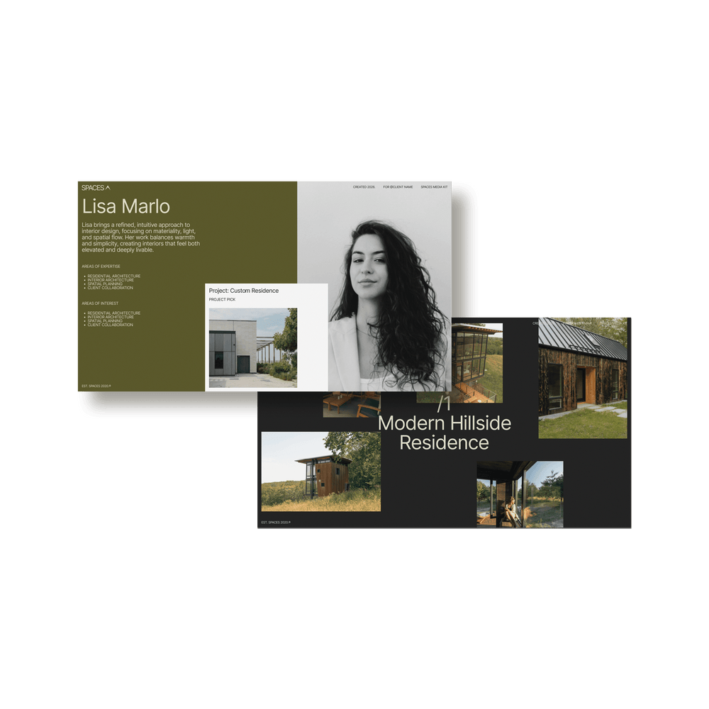 Spaces — Studio Media Kit Deck - Studio Standard