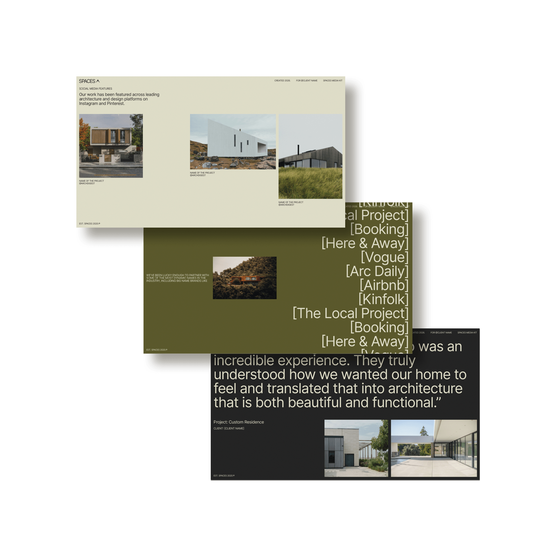 Spaces — Studio Media Kit Deck - Studio Standard