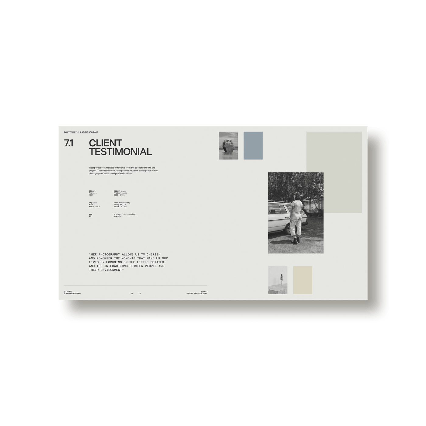 SS x Palette: Brand Specific Portfolio - Studio Standard