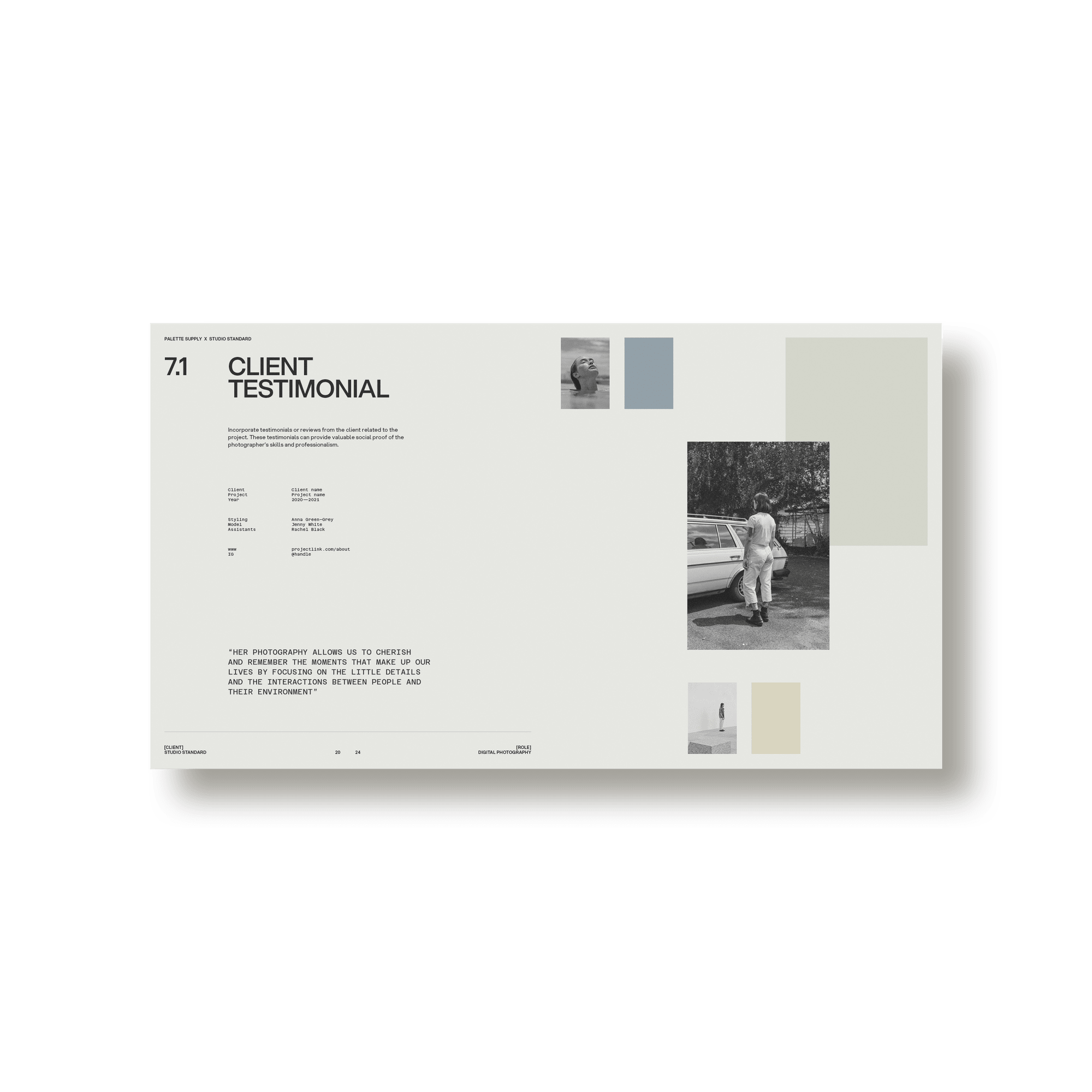 SS x Palette: Brand Specific Portfolio - Studio Standard