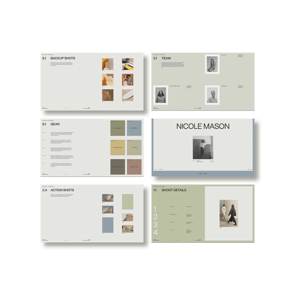 SS x Palette: Shot List - Studio Standard