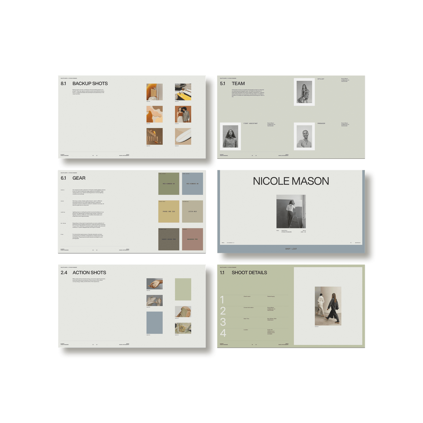 SS x Palette: Shot List - Studio Standard