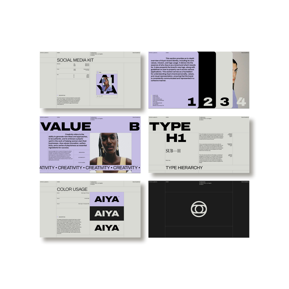 Studio Standard Aiya Brand Guidelines 04 Layout04 Multi6