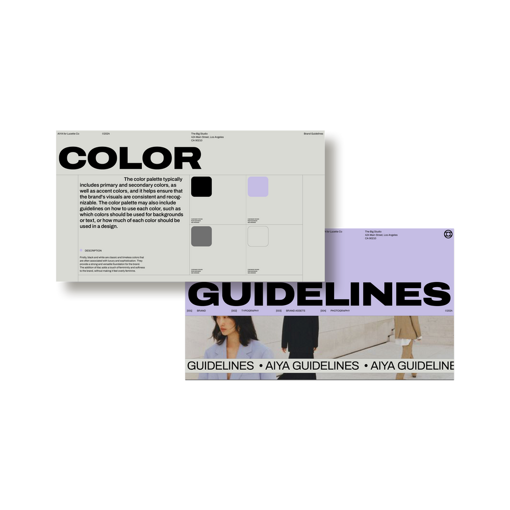 Studio Standard Aiya Brand Guidelines 06 Layout02 Double