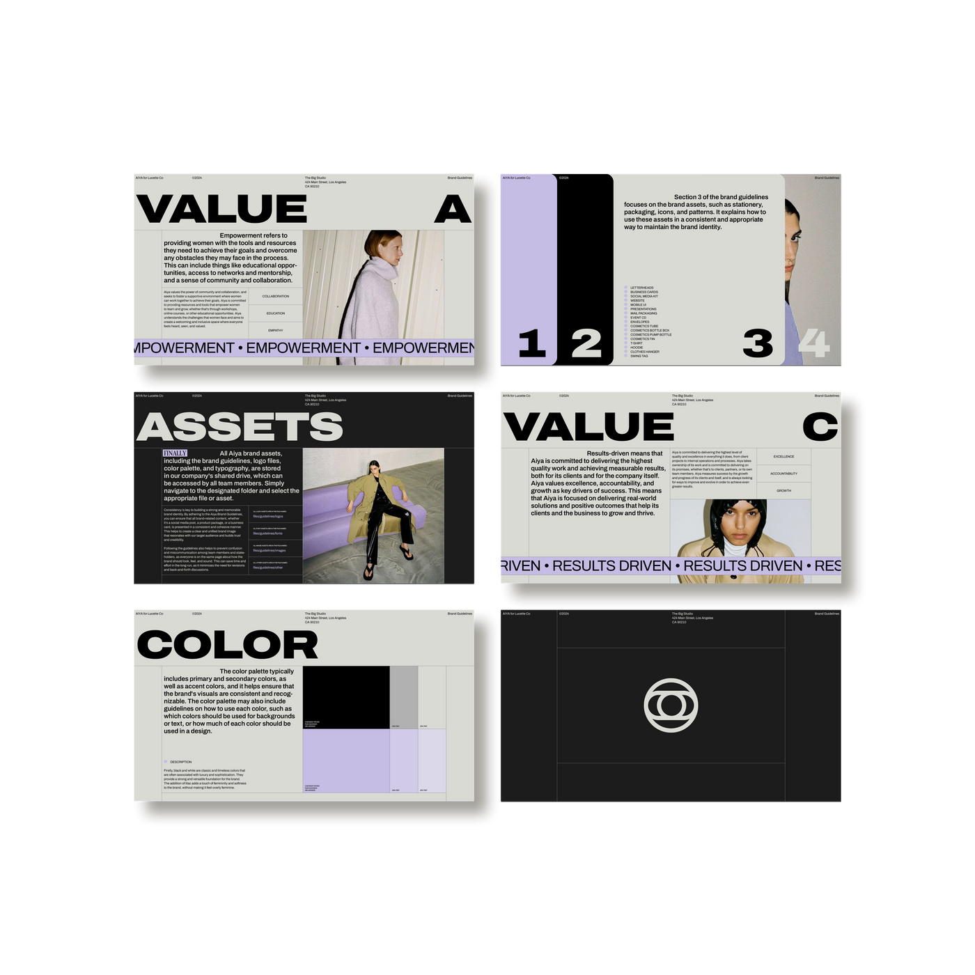 Studio Standard Aiya Brand Guidelines 08 Layout04 Multi6