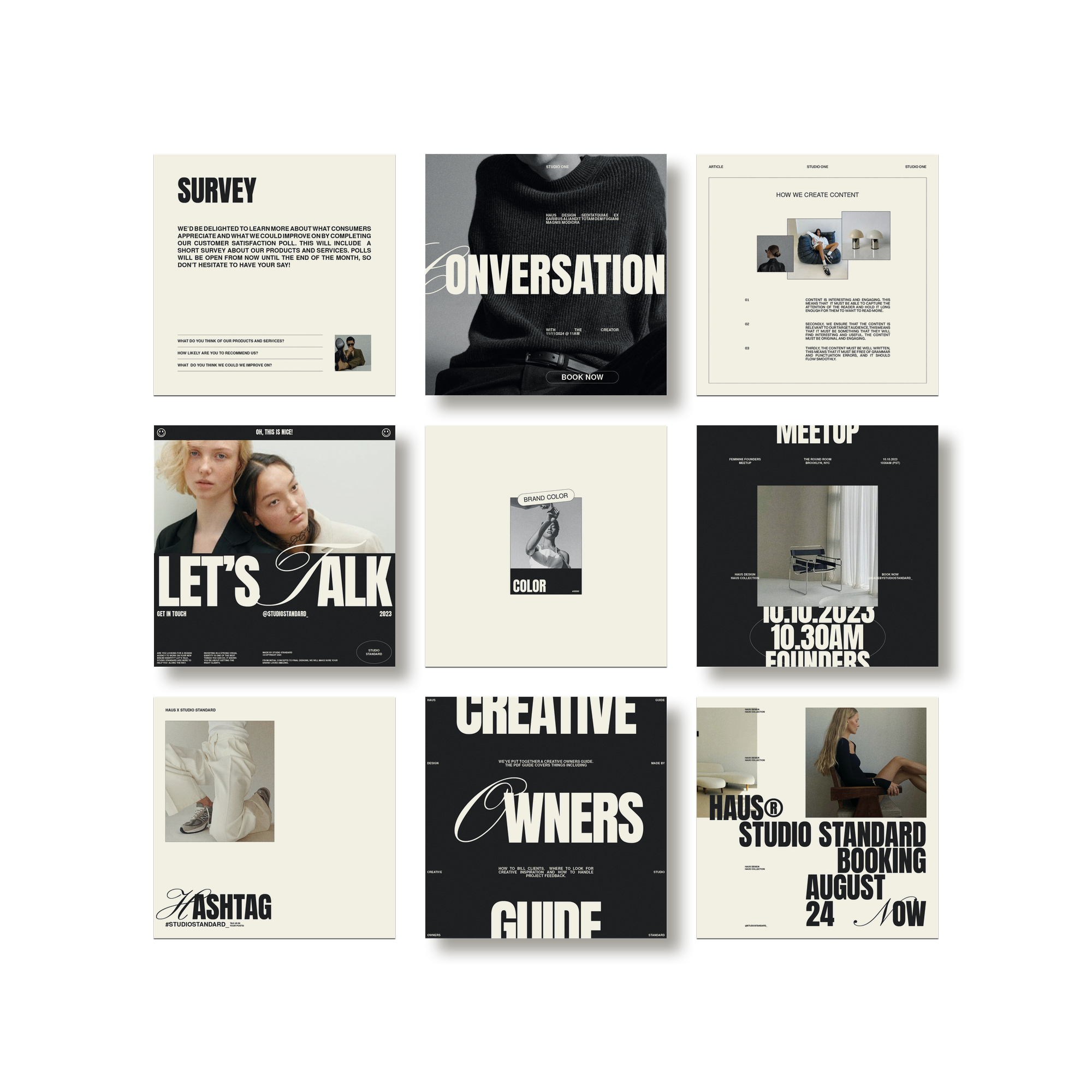 Studio Standard Haus Social Media Kit Ii 03 Layout03 Multi9