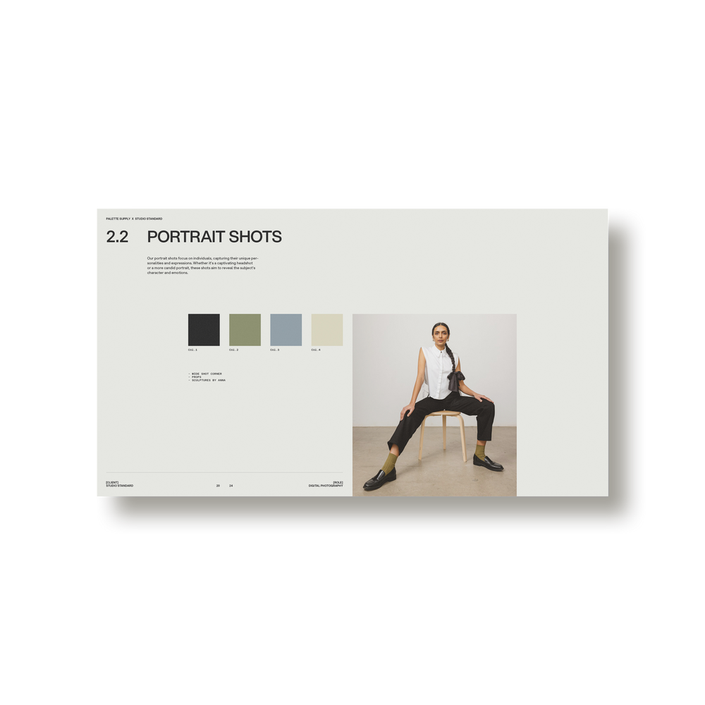 Studio Standard Palette Shot List 09 Layout01 Single