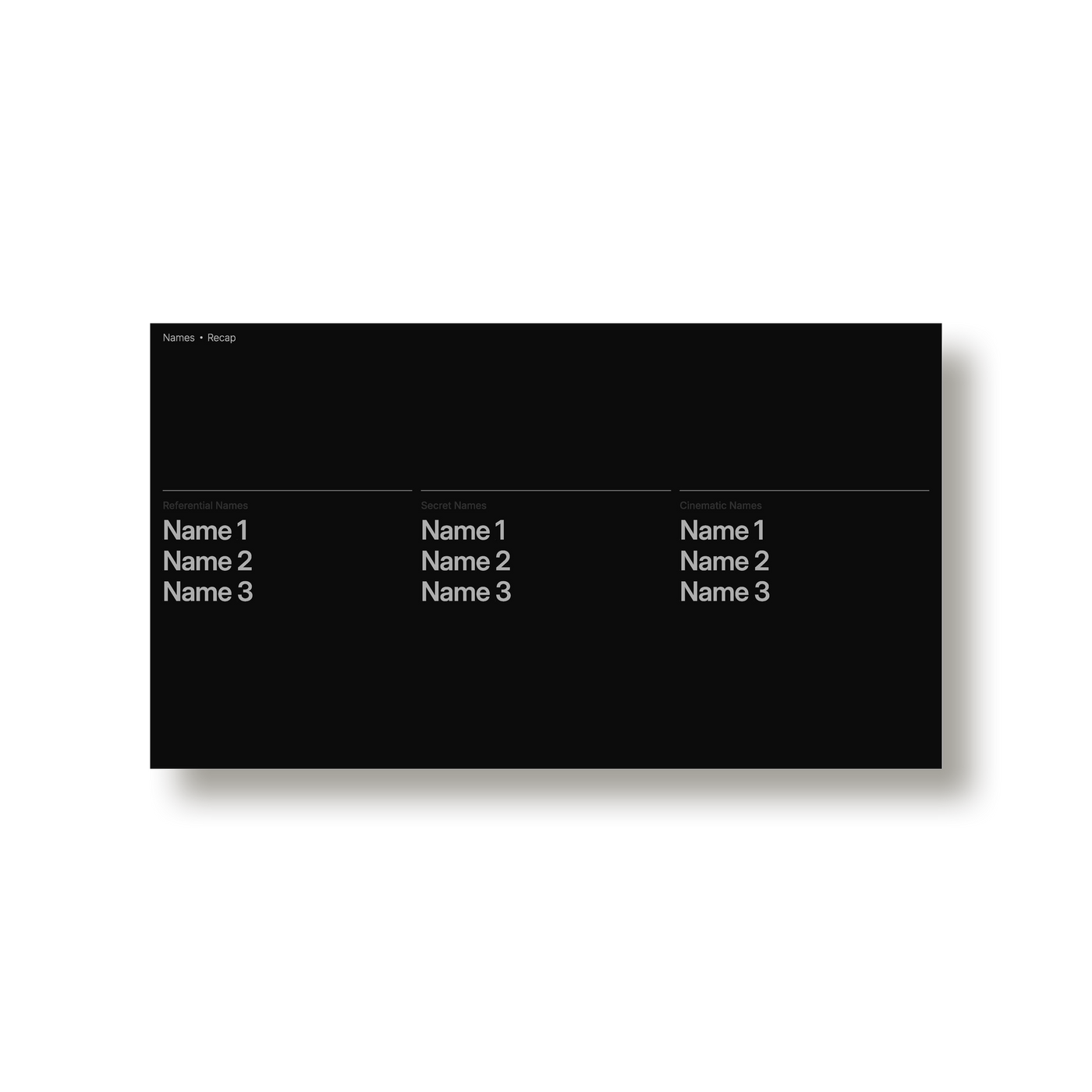 Studio Standard Simon Abranowicz Brand Naming Deck 09 Layout01 Single