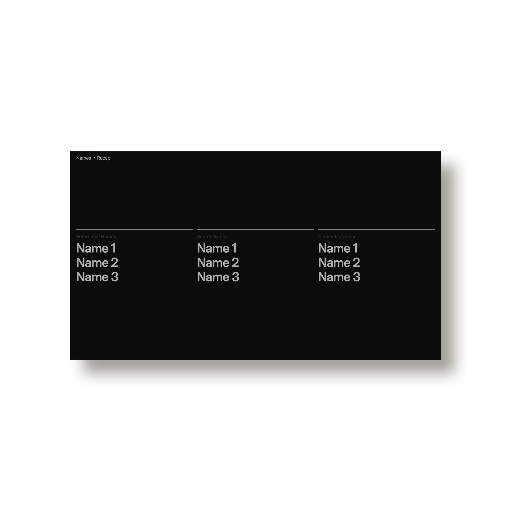 Studio Standard Simon Abranowicz Brand Naming Deck 09 Layout01 Single