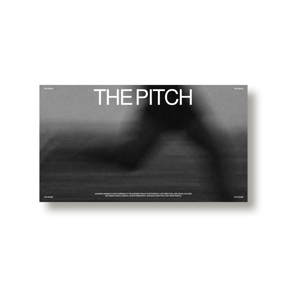 The Frame: Pitch Deck - Studio Standard