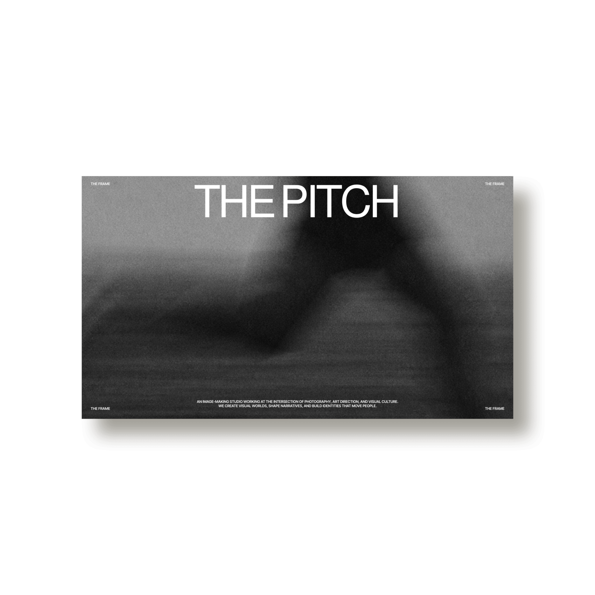 The Frame: Pitch Deck - Studio Standard