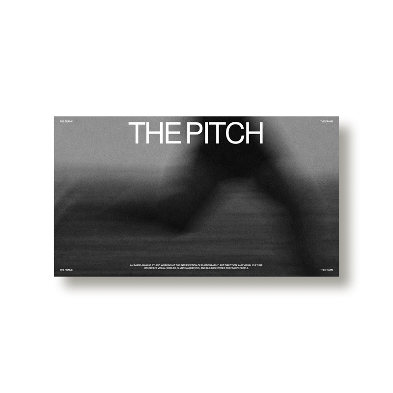 The Frame: Pitch Deck - Studio Standard