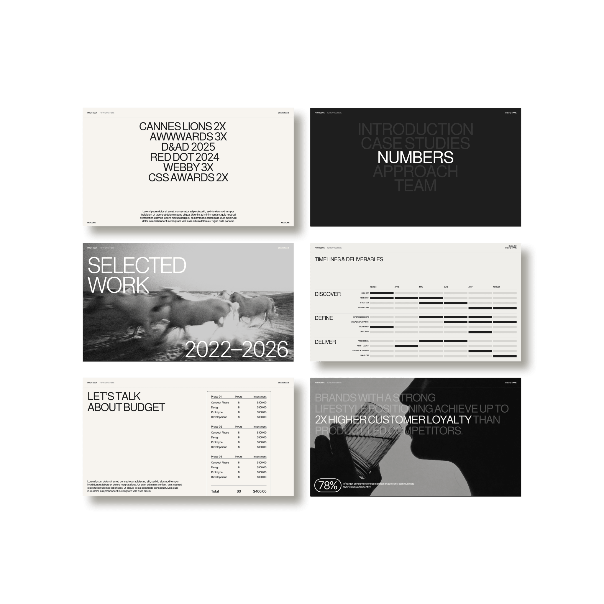 The Frame: Pitch Deck - Studio Standard