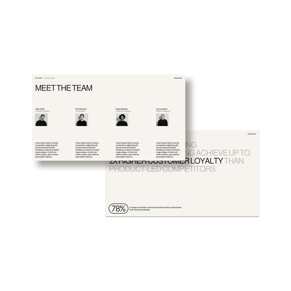 The Frame: Pitch Deck - Studio Standard
