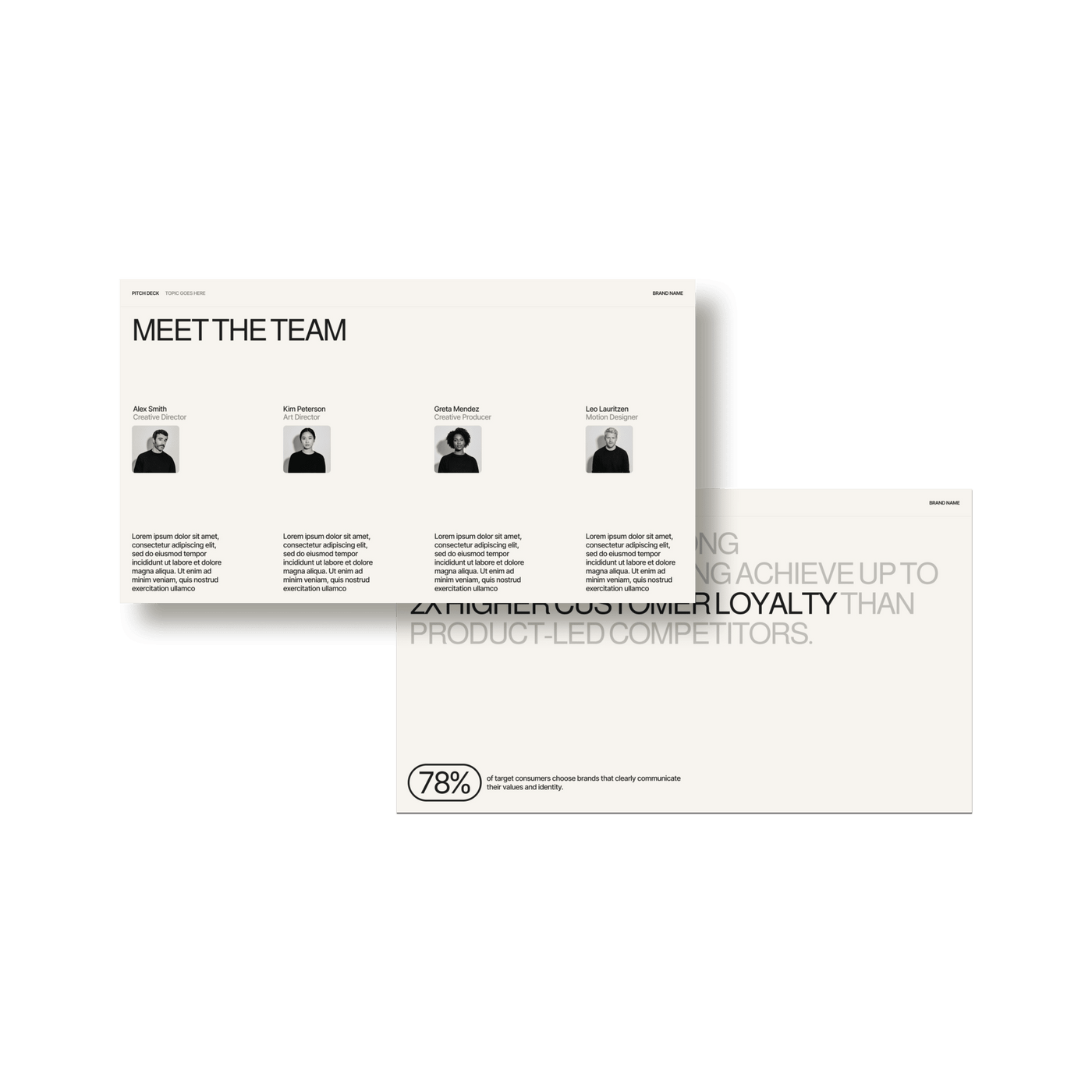 The Frame: Pitch Deck - Studio Standard