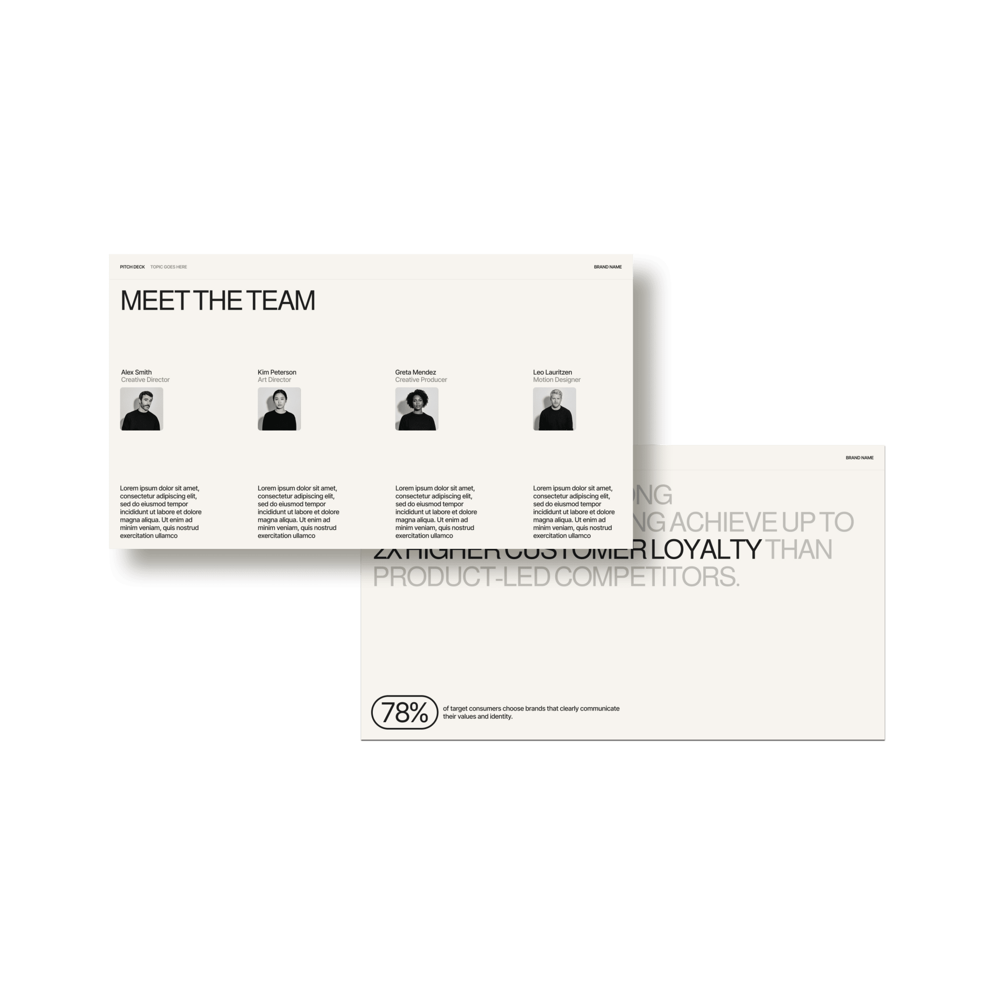 The Frame: Pitch Deck - Studio Standard