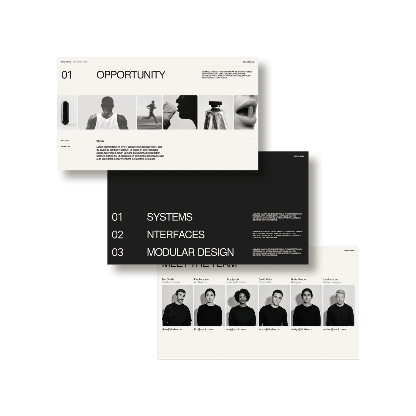 The Frame: Pitch Deck - Studio Standard